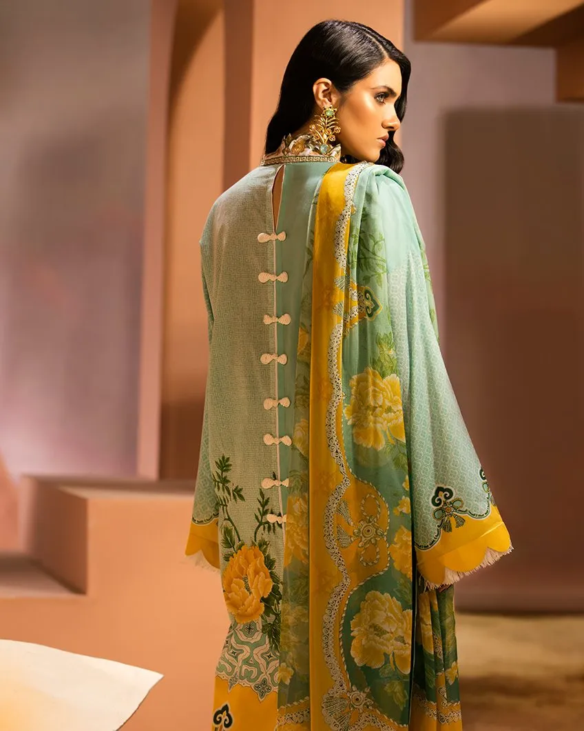 Zaha by Khadijah Shah – 3pc Lawn Collection – Reina (ZL-14B)